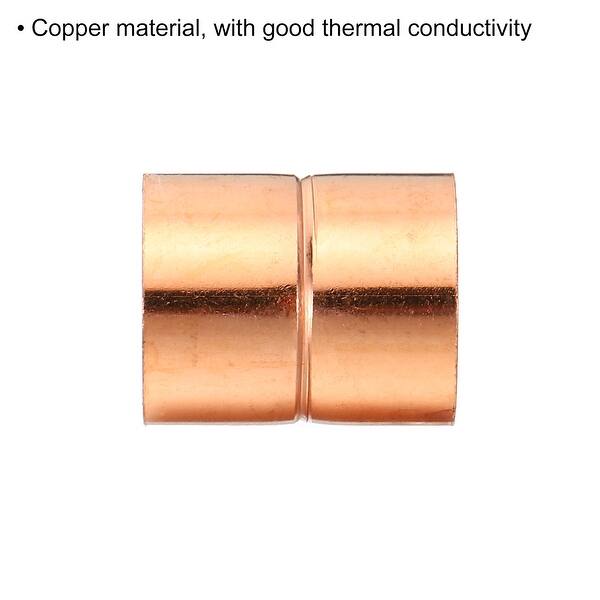 4x 3/4" Straight Copper Coupling Sweat End Welding Joint Pipe Fitting